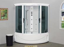 Dusjkabinett med badekar